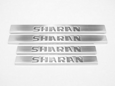 Накладки на пороги  (нерж.) 4 шт VW SHARAN 1997 - 2011